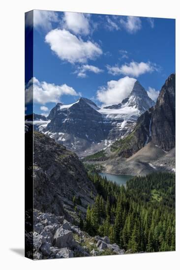 Mt. Assiniboine, Mt Magog, and Sunburst Lake as Seen from the Nublet-Howie Garber-Premier Image Canvas