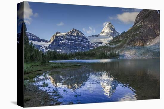 Mt Assiniboine, Sunburst Peak, and Mt Magog as Seen from Sunburst Lake-Howie Garber-Premier Image Canvas