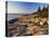 Mt Desert Island, View of Rocks with Forest, Acadia National Park, Maine, USA-Adam Jones-Premier Image Canvas