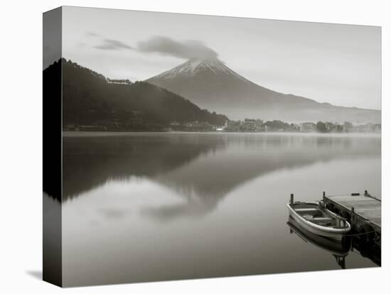 Mt. Fuji and Lake Kawaguchi, Kansai Region, Honshu, Japan-Peter Adams-Premier Image Canvas