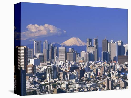 Mt.Fuji and Tokyo Shinjuku Area Skyline, Tokyo, Japan-Steve Vidler-Premier Image Canvas