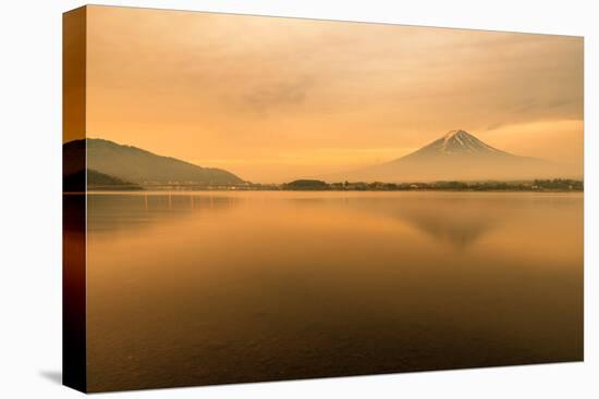 Mt. Fuji at Lake Kawaguchi During Sunrise in Japan. Mt. Fuji Is Famous Mountain in Japan-Prasit Rodphan-Premier Image Canvas