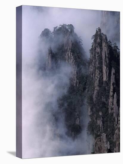 Mt. Huangshan (Yellow Mountain) in Mist, China-Keren Su-Premier Image Canvas