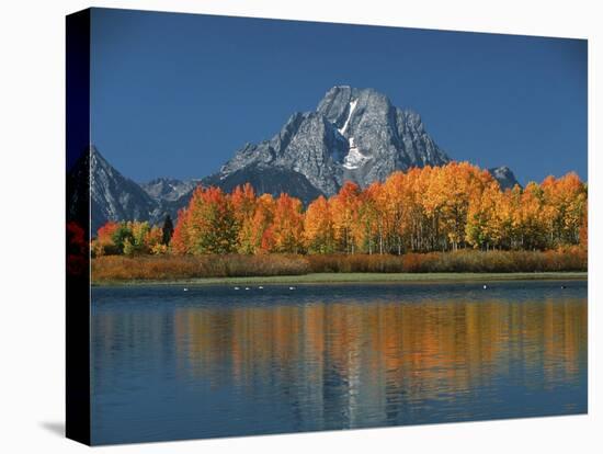 Mt. Moren, Oxbow Bend, Grand Tetons National Park, Wyoming, USA-Dee Ann Pederson-Premier Image Canvas