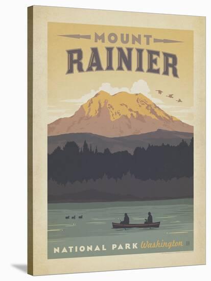 Mt. Rainier-Anderson Design Group-Stretched Canvas