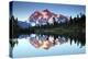 Mt Shuksan from Picture Lake, Mount Baker-Snoqualmie National Forest, Washington, USA-Michel Hersen-Premier Image Canvas