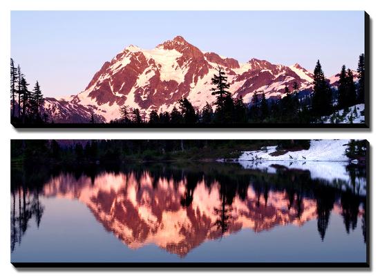 Mt. Shuksan Sunset-Douglas Taylor-Stretched Canvas