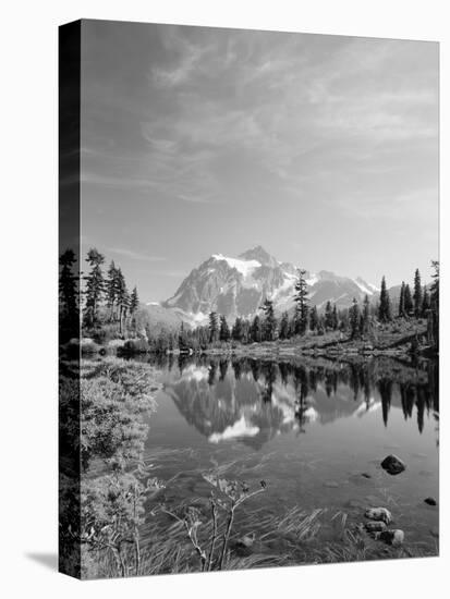 Mt Shuksan with Picture Lake, Mt Baker National Recreation Area, Washington, USA-Stuart Westmorland-Premier Image Canvas