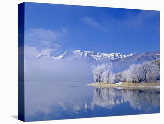 Mt. Timpanogas, Deer Creek Reservoir, Wasatch Mountains, Utah-Howie Garber-Premier Image Canvas