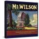 Mt Wilson Brand - Lamanda Park, California - Citrus Crate Label-Lantern Press-Stretched Canvas