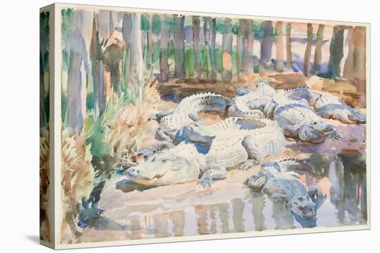 Muddy Alligators, 1917 (W/C over Graphite on Paper)-John Singer Sargent-Premier Image Canvas