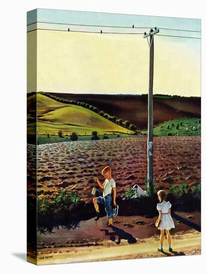 "Muddy Walk Home", May 13, 1950-John Falter-Premier Image Canvas