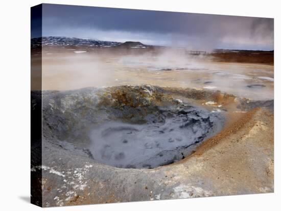 Mudpots at Namaskard Geothermal Area, Near Lake Myvatn and Reykjahlid-Patrick Dieudonne-Premier Image Canvas