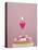 Muffin, Icing, Pink, Chocolate Beans, Candle, Heart Form, Burn, Detail-Nikky-Premier Image Canvas