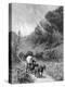 Mule Wagon Passing Through the Cumberland Gap, Kentucky-null-Premier Image Canvas
