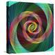Multicolored Spiral Fractal Design Background-David Zydd-Premier Image Canvas