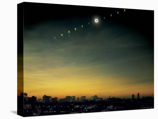 Multiple Exposure Image of All Stages of Eclipse of the Sun over Winnipeg-Henry Groskinsky-Premier Image Canvas