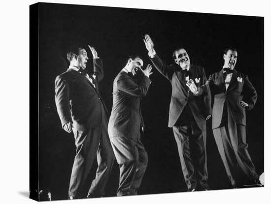 Multiple Exposure of Comedian Zero Mostel Performing His Dance Routine A Jitterbug in Roseland-Gjon Mili-Premier Image Canvas