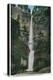 Multnomah Falls and Benson Foot Bridge - Columbia River, OR-Lantern Press-Stretched Canvas