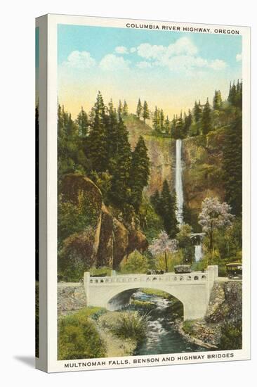 Multnomah Falls, Columbia River, Oregon-null-Stretched Canvas