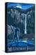 Multnomah Falls, Oregon - Bigfoot-Lantern Press-Stretched Canvas