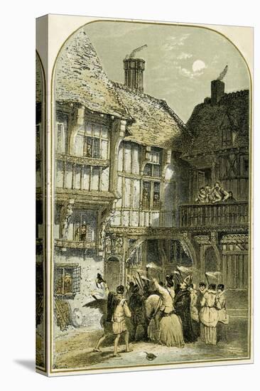 Mummers Play/Mumming-Myles Birket Foster-Premier Image Canvas