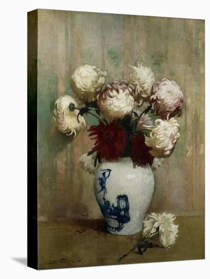 Mums in an Oriental Vase-Emil Carlsen-Premier Image Canvas