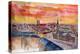 Munich City Center View From St Peter-Markus Bleichner-Stretched Canvas