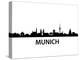 Munich Skyline-unkreatives-Stretched Canvas