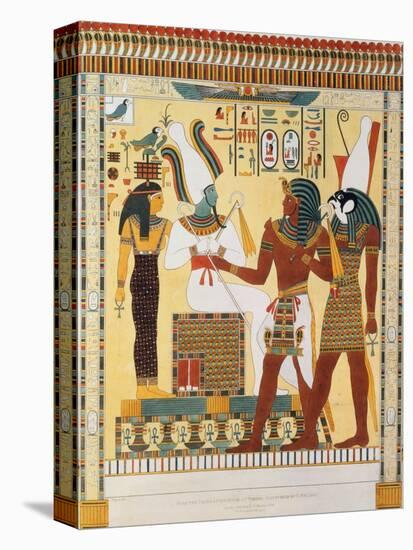 Mural from the Tombs of the Kings of Thebes, Discovered by G. Belzoni-Giovanni Battista Belzoni-Premier Image Canvas