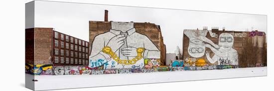 Mural painting by graffiti artist Blu on firewall in Kreuzberg, Berlin, Germany-null-Premier Image Canvas