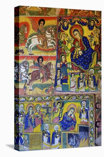 Murals in Christian Monastery and Church of Azuwa Maryam, Zege Peninsula, Lake Tana, Ethiopia-Simon Montgomery-Premier Image Canvas