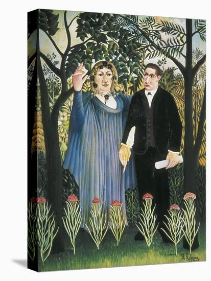 Muse Inspiring the Poet-Henri Rousseau-Stretched Canvas