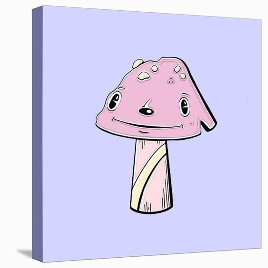 Mushroom Puppy-Danielle O'Malley-Stretched Canvas