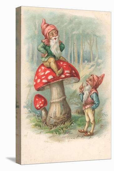 Mushroom with Gnomes-null-Premier Image Canvas