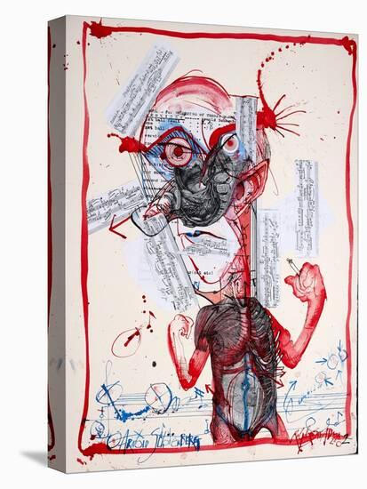 Music, Arnold Schoenberg, 2002 (drawing)-Ralph Steadman-Premier Image Canvas