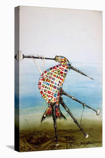 Music, bagpipes, 1983 (drawing)-Ralph Steadman-Premier Image Canvas