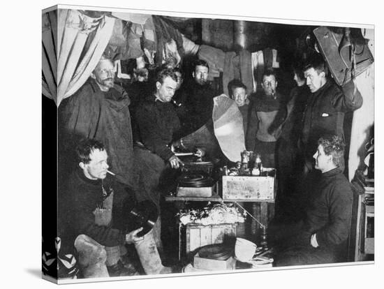 'Music in the Hut', Scott's South Pole expedition, 1911-Herbert Ponting-Premier Image Canvas