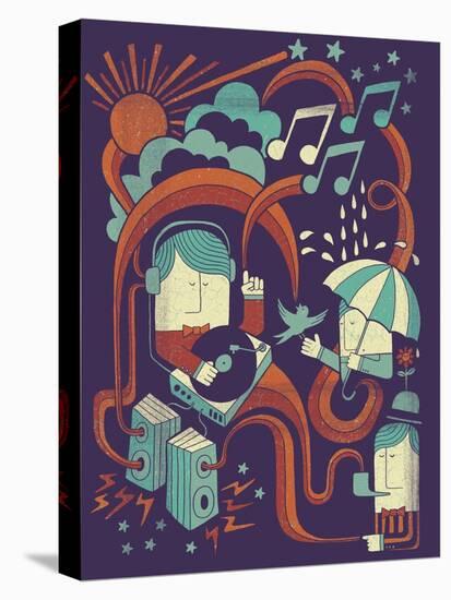 Music in the Rain-Dale Edwin Murray-Premier Image Canvas