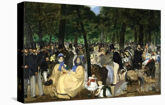 Music in the Tuileries, 1862-Edouard Manet-Stretched Canvas