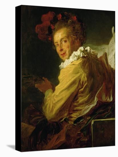 Music, Portrait De Monsieur De La Breteche, Brother of the Abbe Saint-Non-Jean-Honoré Fragonard-Premier Image Canvas