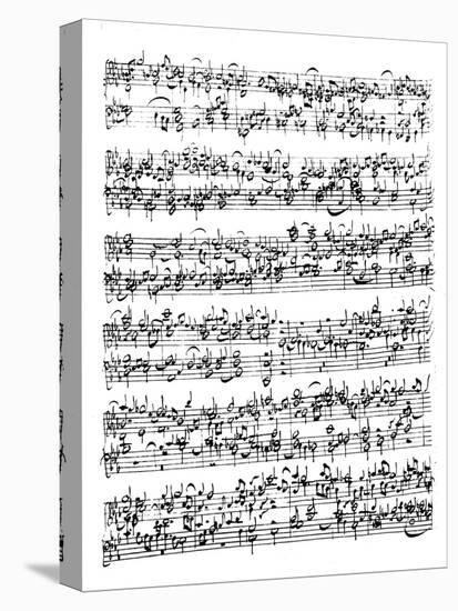 Music Score of Johann Sebastian Bach-null-Premier Image Canvas