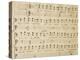 Music Sheet of the Winter, Serenade for Four Voices Dedicated to the Four Seasons, 1720-Domenico Scarlatti-Premier Image Canvas