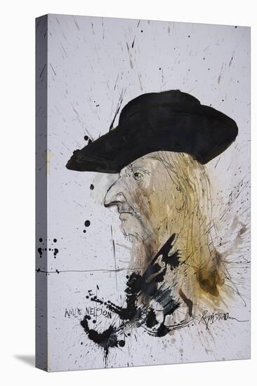 Music, Willie Nelson (drawing)-Ralph Steadman-Premier Image Canvas