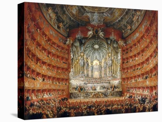 Musical Feast Given by the Cardinal De La Rochefoucauld in the Teatro Argentina in Rome in 1747-Giovanni Paolo Panini-Premier Image Canvas