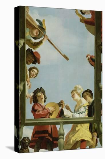 Musical Group on a Balcony, 1622-Gerrit van Honthorst-Premier Image Canvas