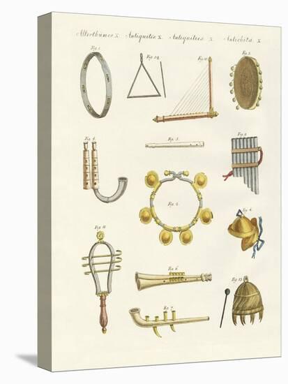 Musical Instruments of the Ancients -- Whistles, Rattles and Cymbals-null-Premier Image Canvas