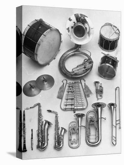 Musical Instruments Which Are Used in a Marching Band-Andreas Feininger-Premier Image Canvas