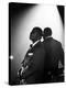 Musician Louis Armstrong Waiting on Stage to Perform-John Loengard-Premier Image Canvas