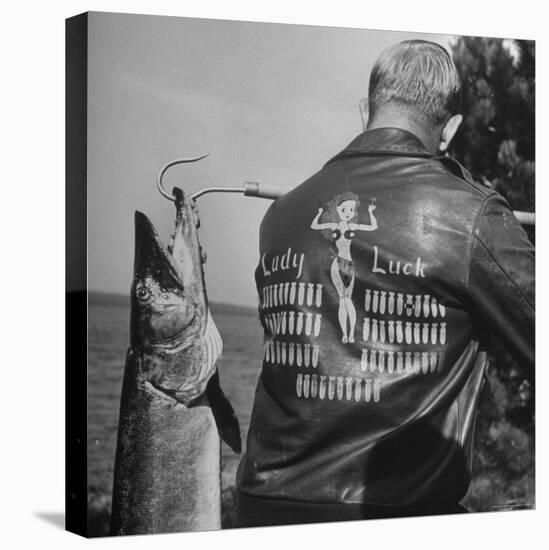 Muskie Fishing-Wallace Kirkland-Premier Image Canvas